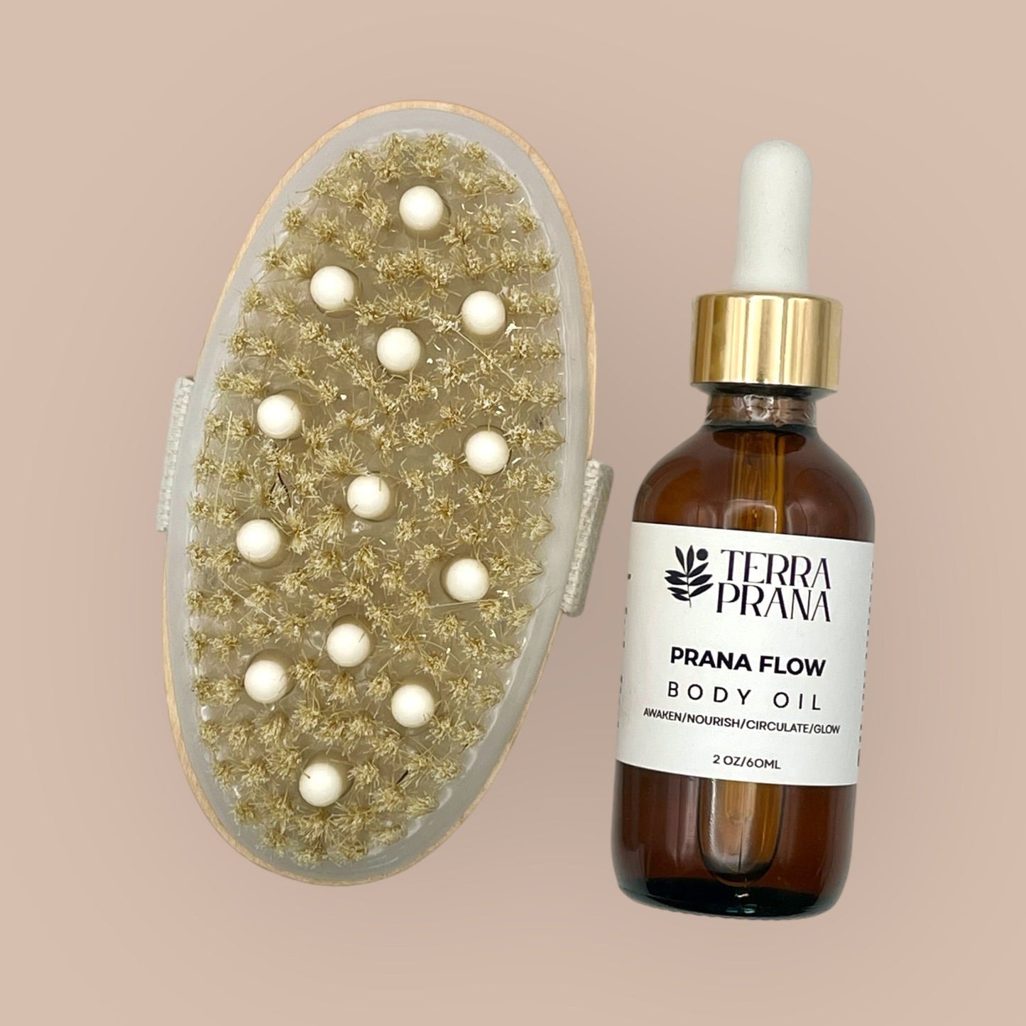 Ritual Body Duo: Prana Flow Body Oil & Dry Brush