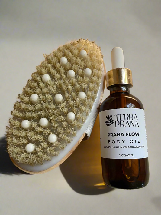Ritual Body Duo: Prana Flow Body Oil & Dry Brush